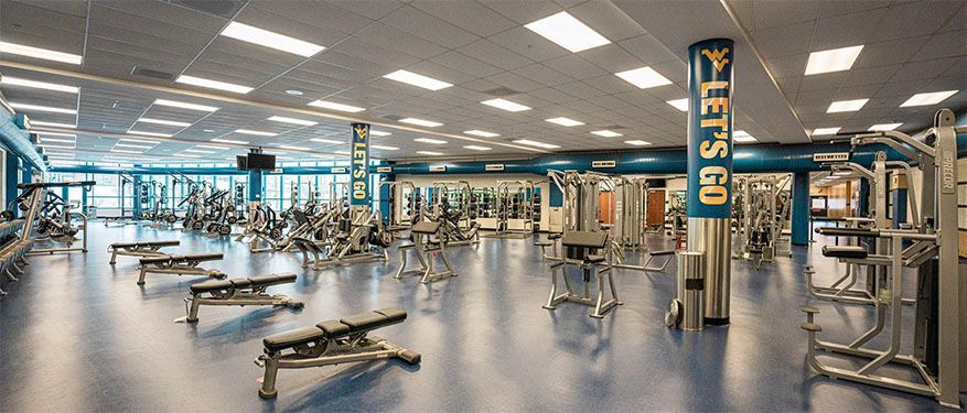 WVU Rec Center Lower Fitness Room