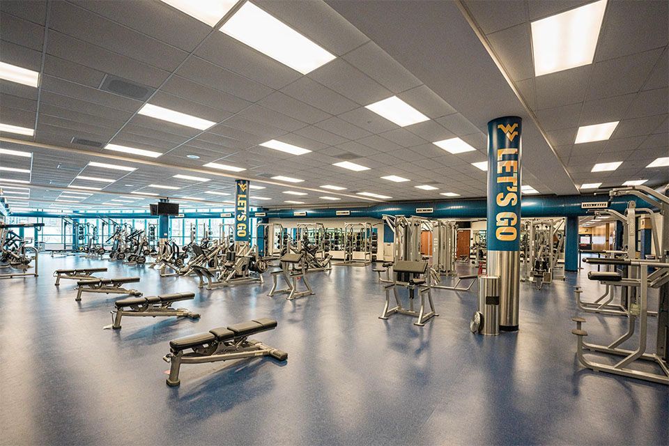 WVU Rec Center Lower Fitness Room